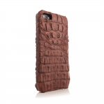 Animal Skins Hard Case Crocodile Brown for iPhone 5/5S