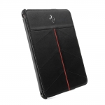 CG Mobile Ferrari Leather Folio Case California Collection Black/Red for iPad mini (FECFFCMPBL)