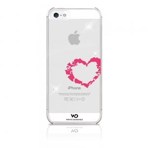  White Diamonds Lipstick Heart for iPhone 5/5S (1210LIP61)