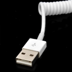 Charging cable spring Lightning White