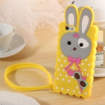 Silicone Case Candies Rabbit Yellow for iPhone 5/5S