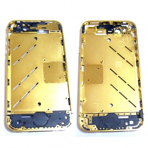  Middle part iPhone 4S Gold with side key /54/