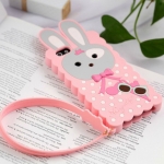 Silicone Case Candies Rabbit Pink for iPhone 5/5S