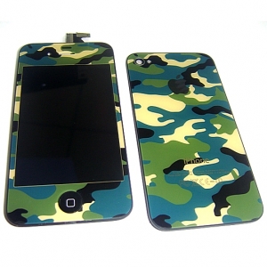  LCD iPhone 4S with Touchscreen + Housing cover Military Green (SS)