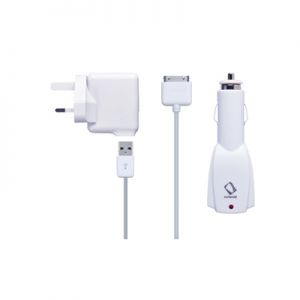  Capdase Power Kits White (Dual USB Car Charger+1.5 Sync Cable White) (TKII-EJ02)