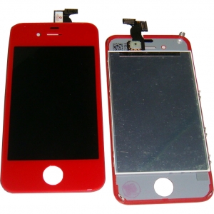  LCD iPhone 4 + Touchscreen Red with frame /32/