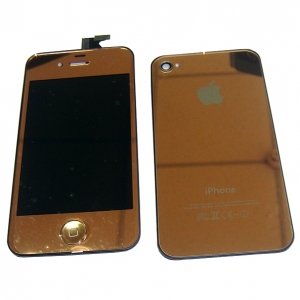  LCD iPhone 4 with Touchscreen + Housing cover Bronze mirror /53/