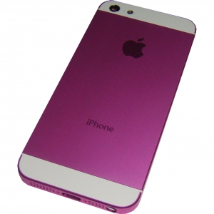  Housing cover iPhone 5 Pink/White with side key high copy /34/