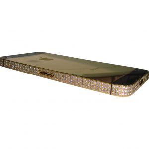  Housing cover iPhone 5 Gold/Black Swarovski with side key high copy /33/