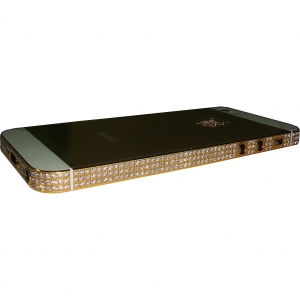  Housing cover iPhone 5 Gold/White Swarovski with side key high copy /33/