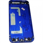 Housing cover iPhone 5 Blue/White with side key high copy /41/