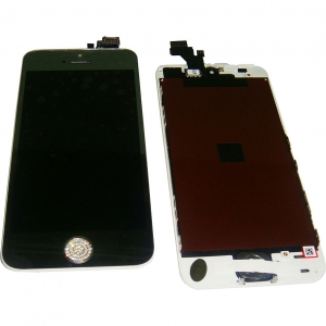  LCD iPhone 5 + Touchscreen Silver with frame & button home high copy /34/