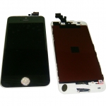 LCD iPhone 5 + Touchscreen Silver with frame & button home high copy /34/