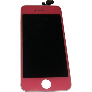  LCD iPhone 5 + Touchscreen Pink with frame high copy /34/