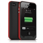 Mophie Juice Pack Plus Case Red 2000 mAh for iPhone 4/4S (1207-JPP-IP4-P-RED)