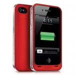 Mophie Juice Pack Air Case Red 1500 mAh for iPhone 4/4S (1148-JPA-IP4-P-RED)