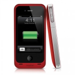 Mophie Juice Pack Air Case Red 1500 mAh for iPhone 4/4S (1148-JPA-IP4-P-RED)