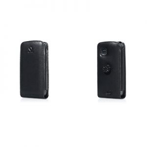  Capdase Leather Case Flip Top Black for Nokia C5-03 (WCNKC503-6001)