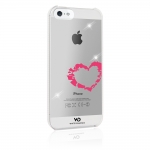 White Diamonds Lipstick Heart for iPhone 5/5S (1210LIP61)