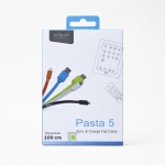 Le Touch Pasta5 Lightning Flat Cable to USB Cable White (not work with iPhone 5S/5C) (PASTA5-W-1M)