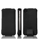 SGP Leather Case Argos Series Black for iPhone 4/4S (SGP06828)