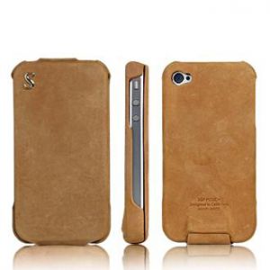 Чехол SGP Leather Case Vintage Edition Series Brown S for iPhone 4/4S (SGP06820)