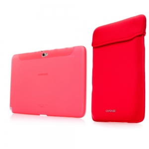  Capdase Soft Jacket VS Tinted Red/Red for Samsung Galaxy Note 10.1 GT-N8000 (SJSGN8000-PS99)