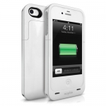 Mophie Juice Pack Air Case White 1500 mAh for iPhone 4/4S (1146-JPA-IP4-WHT)