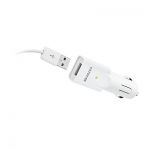 Capdase USB Car Charger&Cable Atom White (1 A) for iPhone/iPod (TKII-A22G)