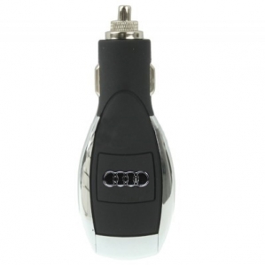  dPL USB Car Charger Powerfull Multi-Voltage AUDI Black/Silver