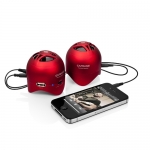 Capdase Portable Speaker Mini Beat Stereo Red for iPad/iPhone/iPod (SK00-MS09)