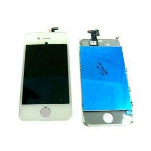  LCD iPhone 4 + Touchscreen White with frame high copy /12/