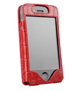 Чехол Sena LeatherSkin Croco Red for iPhone 4