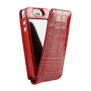 Чехол Sena Magnet Flipper Croco Red for iPhone 4/4S