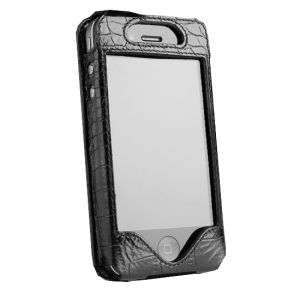 Чехол Sena WalletSlim Croco Black for iPhone 4/4S