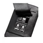 Capdase Leather Case Flip Top Black for Nokia X3-02 (WCNKX302-6001)