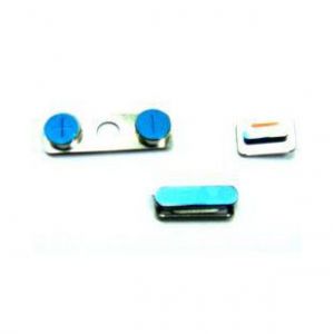  Button set iPhone 4 Silver (3 pcs) /21/