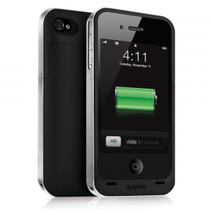  Mophie Juice Pack Air Case Black 1500 mAh for iPhone 4/4S (1145-JPA-IP4-BLK)