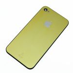 Housing cover iPhone 4 FL Design Gold Anodic Treatment on Black Support /52/