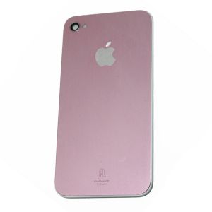  Housing cover iPhone 4 FL Design Pink Anodic Treatment on White Support /53/