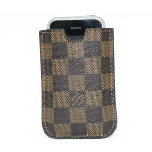  Louis Vuitton Square Sleeve Case Dark Brown/Light Brown for iPhone 4/4S