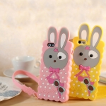 Silicone Case Candies Rabbit Yellow for iPhone 5/5S