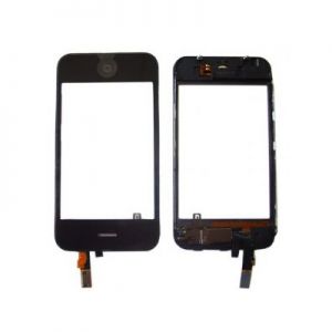  Touchscreen iPhone 3G Black with frame & flat cables high copy /12/