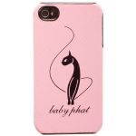 Baby Phat Quilted Leatherette Case Pink for iPhone 4/4S (PH1002)