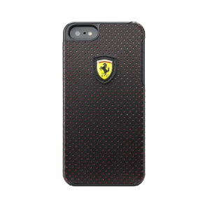  CG Mobile Ferrari Hard Case Challenge Perforated Collection Black for iPhone 5/5S (FECHFPHCP5)