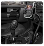 Capdase Car Mount Holder Racer Charger 2.1 Black (2.1 A) for iPhone/iPod/Smartphone (CA00-H301)