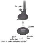 Capdase Mounting Disk Adhesive for Suction Car Mounts (MD00-0001)