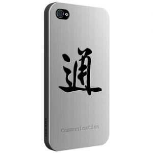 Чехол Ozaki iCoat Good Life Black/Steel Communication for iPhone 4/4S (IC862BCM)