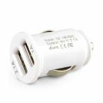 Melkco Car Charger Dual USB Port C2 White with 1&2.1A for iPad/iPhone/iPod/Mobile (MKCARCELC2AWE)