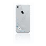 Bling My Thing Flower Case Blue Mix Clear for iPhone 4 (11-00-3-11)